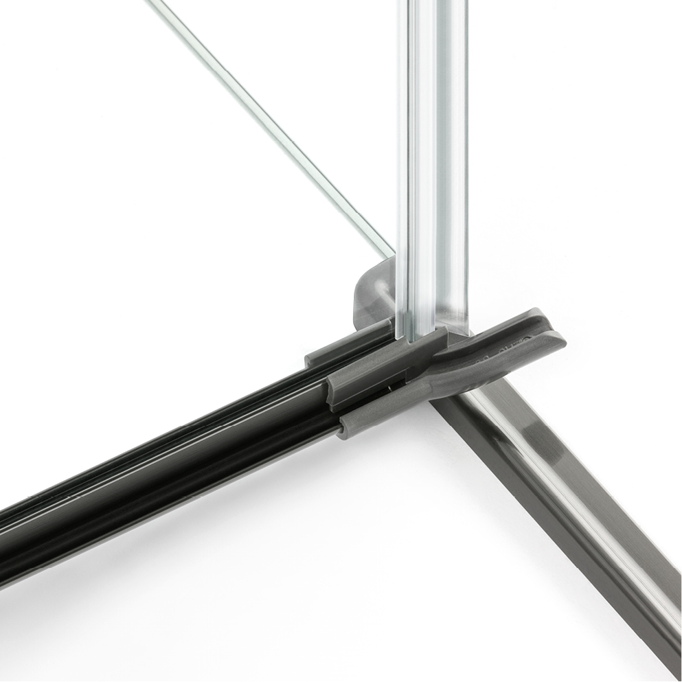 Dušo kabina New Trendy Avexa Gunmetal Brushed 2D, pasirenkamas dydis 3 Dušo kabina New Trendy Avexa Gunmetal Brushed 2D, pasirenkamas dydis 3