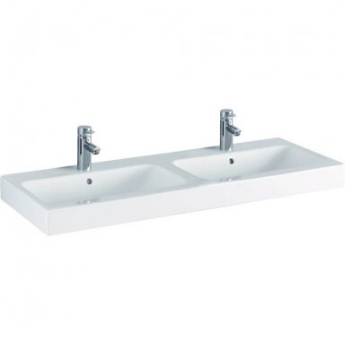 Dvigubas pakabinamas praustuvas Geberit iCon 120x48,5cm Dvigubas pakabinamas praustuvas Geberit iCon 120x48,5cm