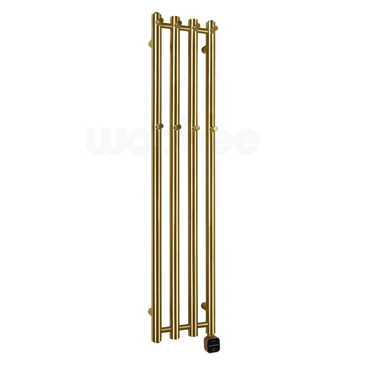 Elektrinis džiovintuvas Wobbee BARNA 26x120cm be laido, dešininis, pvd braižyto aukso spalvos Elektrinis džiovintuvas Wobbee BARNA 26x120cm be laido, dešininis, pvd braižyto aukso spalvos