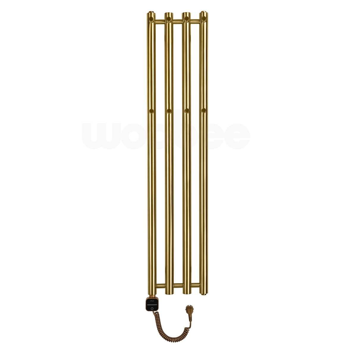 Elektrinis džiovintuvas Wobbee BARNA 26x120cm su laidu, kairinis, pvd braižyto aukso spalvos