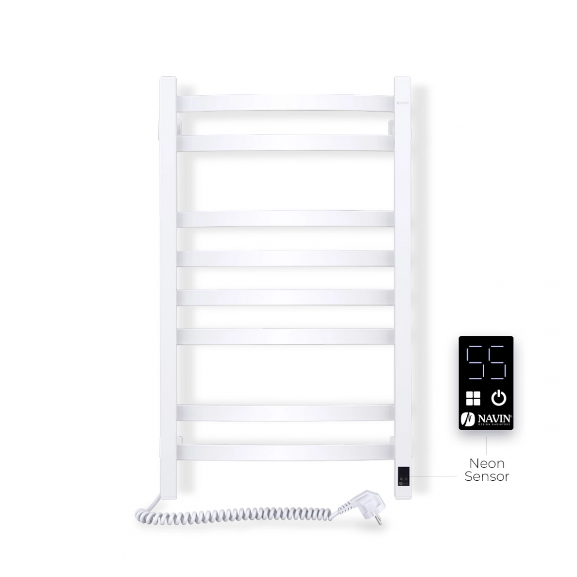 Elektrinis rankšluosčių džiovintuvas Navin Avalon 480*800 Sensor, baltas, (laidas kairėje) 4