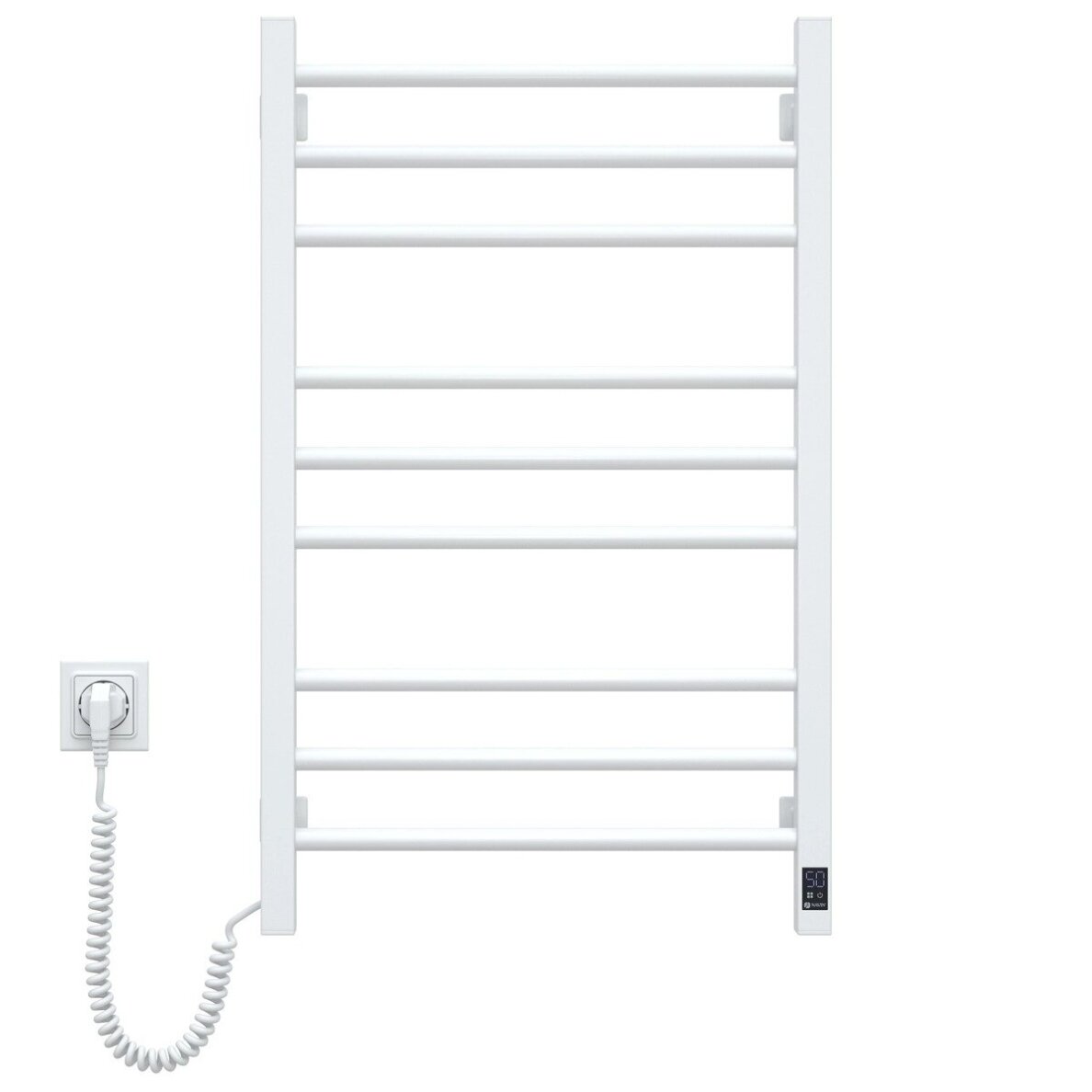 Elektrinis rankšluosčių džiovintuvas Navin Klasik Quadro 500*800 Sensor, (laidas kairėje)