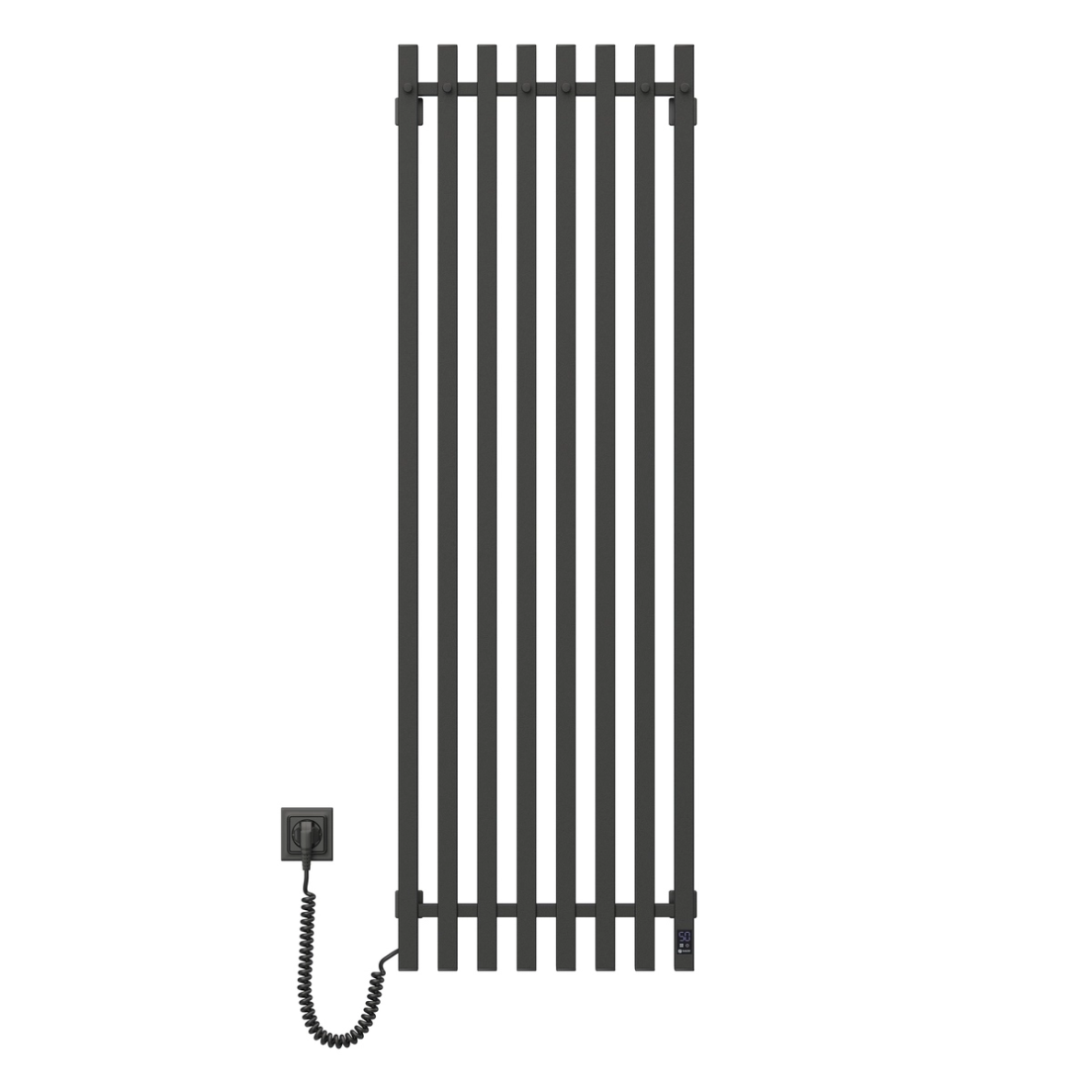 Elektrinis rankšluosčių džiovintuvas Navin Levante 450x1400 Sensor su WI-FI, kairė, juodas Elektrinis rankšluosčių džiovintuvas Navin Levante 450x1400 Sensor su WI-FI, kairė, juodas