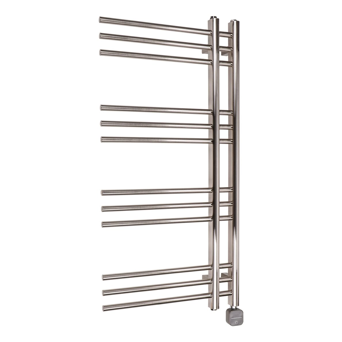 Elektrinis rankšluosčių džiovintuvas WOBBEE GLASTON BRUSHED NICKEL PVD 50x100cm braižyto nikelio spalvos dešininis su tenu paslėptu montavimu Elektrinis rankšluosčių džiovintuvas WOBBEE GLASTON BRUSHED NICKEL PVD 50x100cm braižyto nikelio spalvos dešininis su tenu paslėptu montavimu