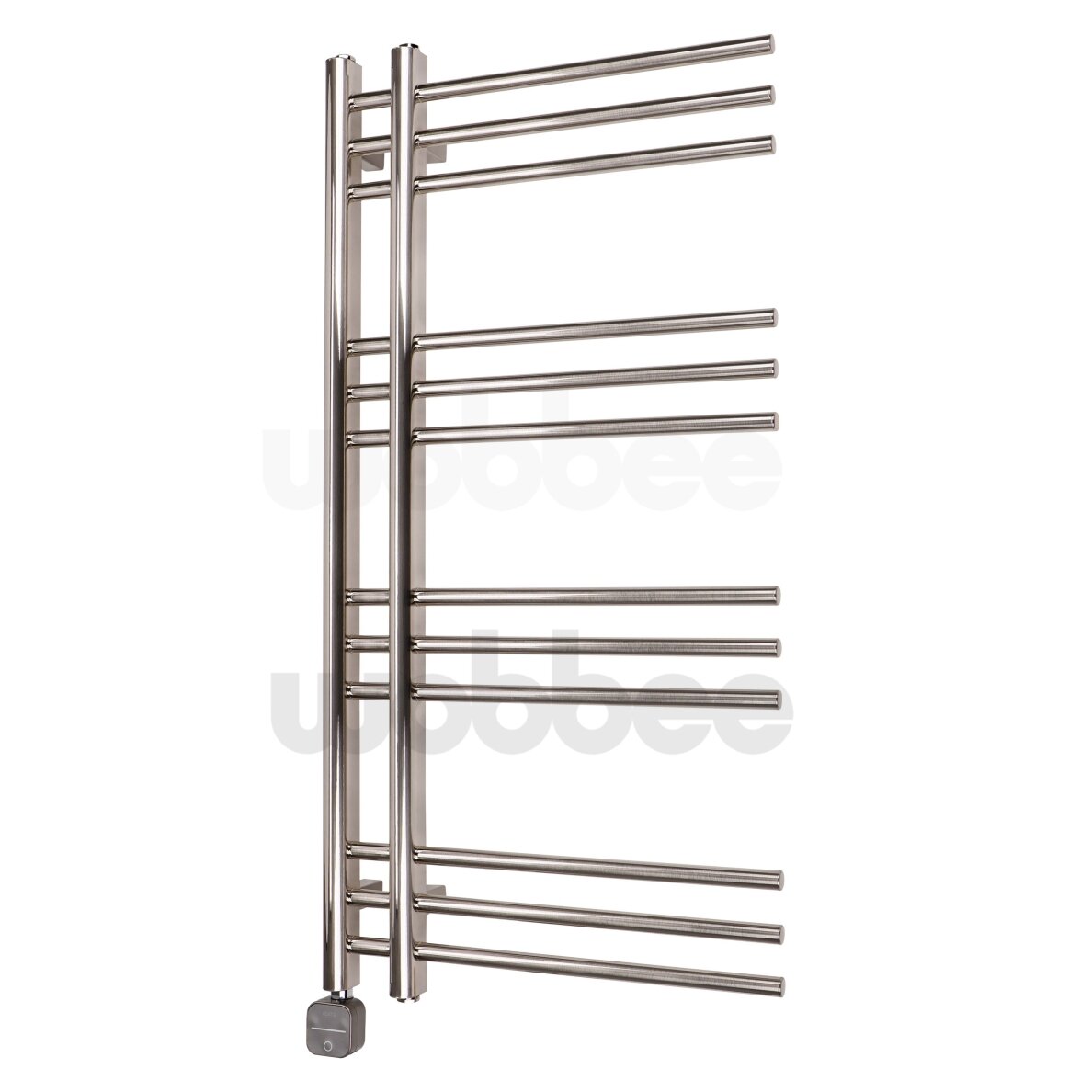 Elektrinis rankšluosčių džiovintuvas WOBBEE GLASTON BRUSHED NICKEL PVD 50x100cm braižyto nikelio spalvos kairinis su tenu paslėptu montavimu Elektrinis rankšluosčių džiovintuvas WOBBEE GLASTON BRUSHED NICKEL PVD 50x100cm braižyto nikelio spalvos kairinis su tenu paslėptu montavimu