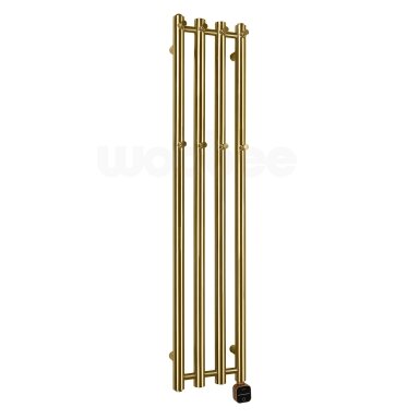 Elektrinis džiovintuvas Wobbee BARNA 26x120cm be laido, dešininis, pvd braižyto aukso spalvos Elektrinis džiovintuvas Wobbee BARNA 26x120cm be laido, dešininis, pvd braižyto aukso spalvos