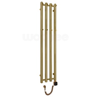 Elektrinis džiovintuvas Wobbee BARNA 26x120cm su laidu, dešininis, pvd braižyto aukso spalvos Elektrinis džiovintuvas Wobbee BARNA 26x120cm su laidu, dešininis, pvd braižyto aukso spalvos