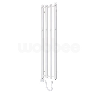 Elektrinis džiovintuvas Wobbee BARNA 26x120cm su laidu kairėje pusėje, baltos spalvos Elektrinis džiovintuvas Wobbee BARNA 26x120cm su laidu kairėje pusėje, baltos spalvos