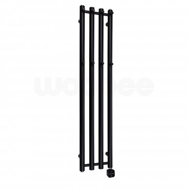 Elektrinis džiovintuvas Wobbee BARNA 26x120cm su paslėptu montavimu dešinėje pusėje, juodos matinės spalvos Elektrinis džiovintuvas Wobbee BARNA 26x120cm su paslėptu montavimu dešinėje pusėje, juodos matinės spalvos