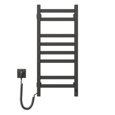 Elektrinis rankšluosčių džiovintuvas Navin Avangard 36 x 80 cm su sensoriumi, juodos spalvos, kairinis Elektrinis rankšluosčių džiovintuvas Navin Avangard 36 x 80 cm su sensoriumi, juodos spalvos, kairinis