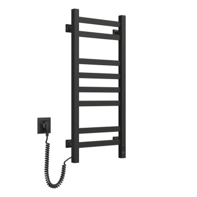 Elektrinis rankšluosčių džiovintuvas Navin Avangard 36 x 80 cm su sensoriumi, juodos spalvos, kairinis Elektrinis rankšluosčių džiovintuvas Navin Avangard 36 x 80 cm su sensoriumi, juodos spalvos, kairinis