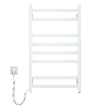 Elektrinis rankšluosčių džiovintuvas Navin Avangard 48 x 80 cm, baltos spalvos, kairinis Elektrinis rankšluosčių džiovintuvas Navin Avangard 48 x 80 cm, baltos spalvos, kairinis