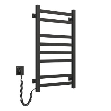 Elektrinis rankšluosčių džiovintuvas Navin Avangard 48 x 80 cm, juodos spalvos, kairinis Elektrinis rankšluosčių džiovintuvas Navin Avangard 48 x 80 cm, juodos spalvos, kairinis