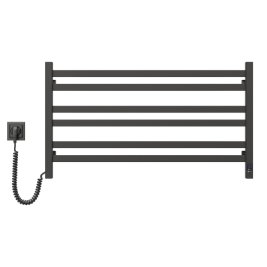 Elektrinis rankšluosčių džiovintuvas Navin Avangard 900x500 Sensor, kairė pusė, juodas Elektrinis rankšluosčių džiovintuvas Navin Avangard 900x500 Sensor, kairė pusė, juodas