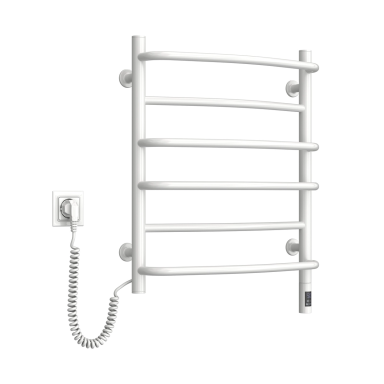 Elektrinis rankšluosčių džiovintuvas Navin Omega 530x600 sensor, kairė pusė, baltas