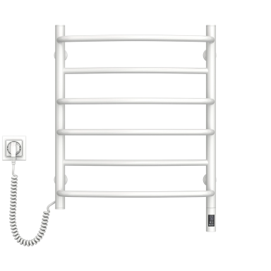 Elektrinis rankšluosčių džiovintuvas Navin Omega 530x600 sensor, kairė pusė, baltas