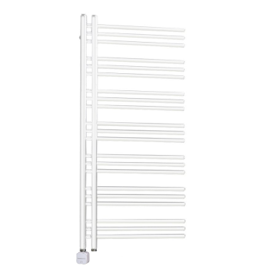Baltas elektrinis rankšluosčių džiovintuvas Sapho Dorlion 50x120cm su paslėptu laidu Baltas elektrinis rankšluosčių džiovintuvas Sapho Dorlion 50x120cm su paslėptu laidu