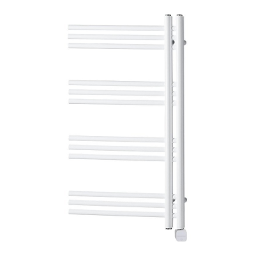 Baltas elektrinis rankšluosčių džiovintuvas Sapho Dorlion 50x90 cm su paslėptu tenu Baltas elektrinis rankšluosčių džiovintuvas Sapho Dorlion 50x90 cm su paslėptu tenu