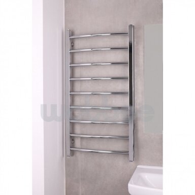 Elektrinis rankšluosčių džiovintuvas WOBBEE BRYMBO 50x90cm, dešininis su laidu chromo spalvos Elektrinis rankšluosčių džiovintuvas WOBBEE BRYMBO 50x90cm, dešininis su laidu chromo spalvos