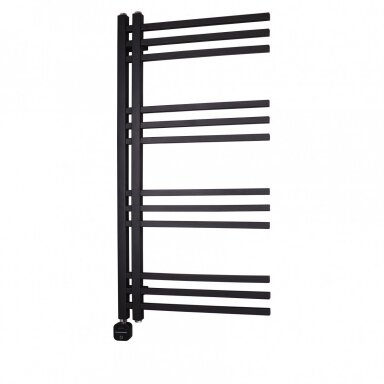 Elektrinis rankšluosčių džiovintuvas WOBBEE FLINT BLACK 50x100cm juodas matinis kairinis su tenu paslėptu montavimu Elektrinis rankšluosčių džiovintuvas WOBBEE FLINT BLACK 50x100cm juodas matinis kairinis su tenu paslėptu montavimu