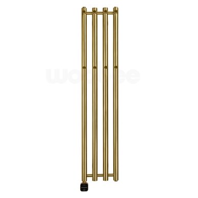 Elektrinis džiovintuvas Wobbee BARNA 26x120cm be laido, kairinis, pvd braižyto aukso spalvos