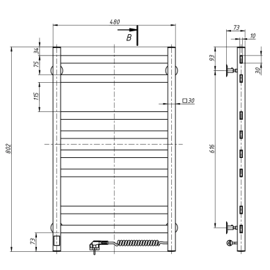 Elektrinis rankšluosčių džiovintuvas Navin Avangard 480×800 Sensor, dešinė pusė, matinis auksas 3 Elektrinis rankšluosčių džiovintuvas Navin Avangard 480×800 Sensor, dešinė pusė, matinis auksas 3