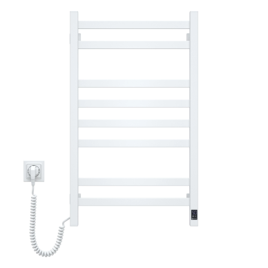 Elektrinis rankšluosčių džiovintuvas Navin Avangard 480×800 Sensor, kairė pusė, baltas
