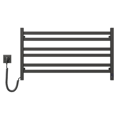 Elektrinis rankšluosčių džiovintuvas Navin Avangard 900x500 Sensor, kairė pusė, juodas Elektrinis rankšluosčių džiovintuvas Navin Avangard 900x500 Sensor, kairė pusė, juodas