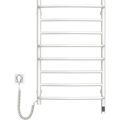 Elektrinis rankšluosčių džiovintuvas Navin Omega 530x800 sensor, kairė pusė, baltas
