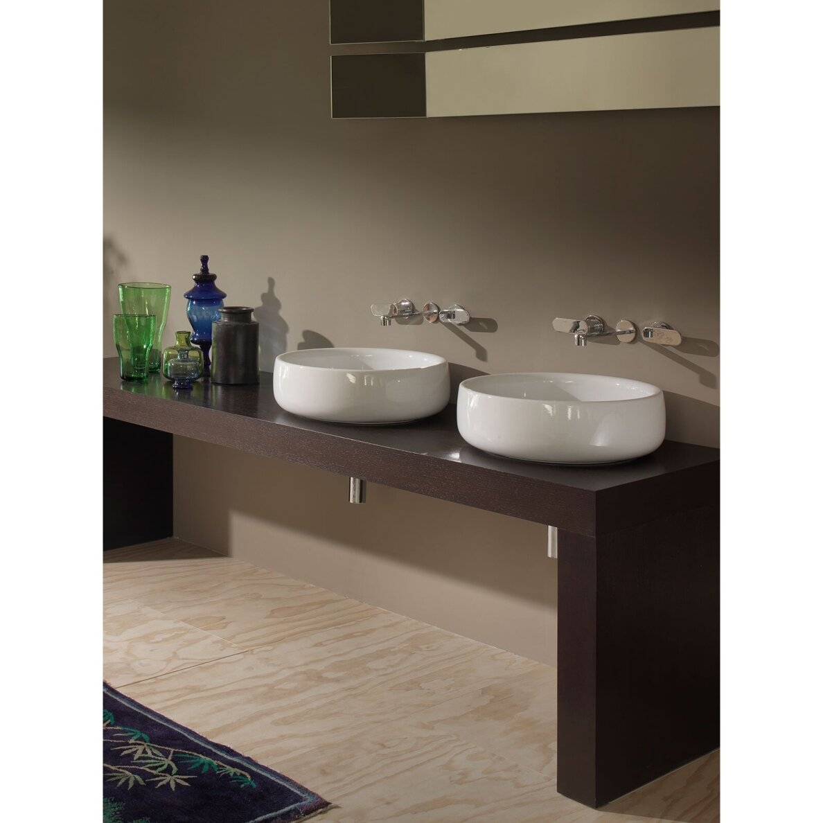 Flaminia Bonola 460x460xH14,5 pastatomas praustuvas, spalvų pasirinkimas 3 Flaminia Bonola 460x460xH14,5 pastatomas praustuvas, spalvų pasirinkimas 3