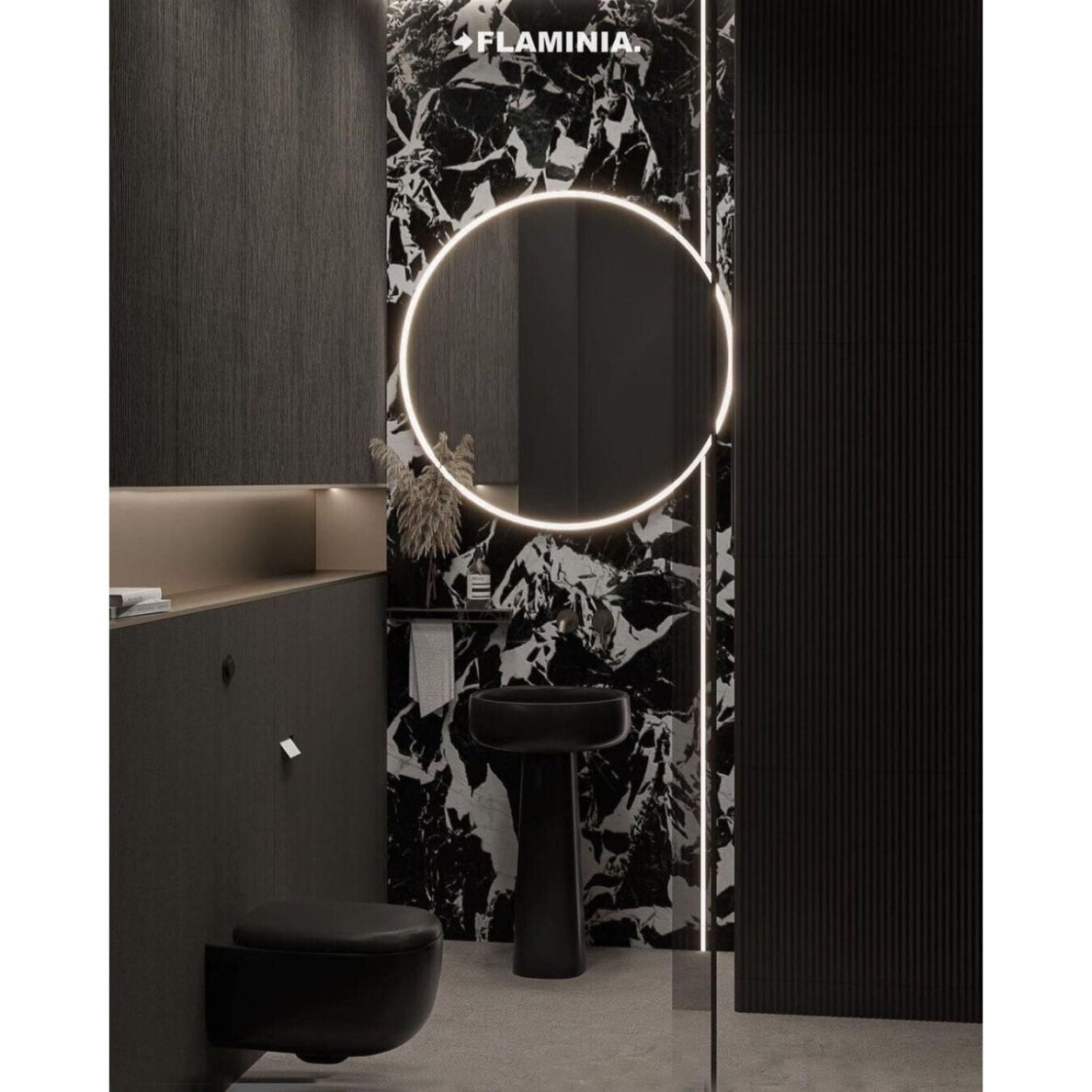 Flaminia Bonola 500x500xH710 laisvai pastatomas praustuvas, spalvų pasirinkimas 2