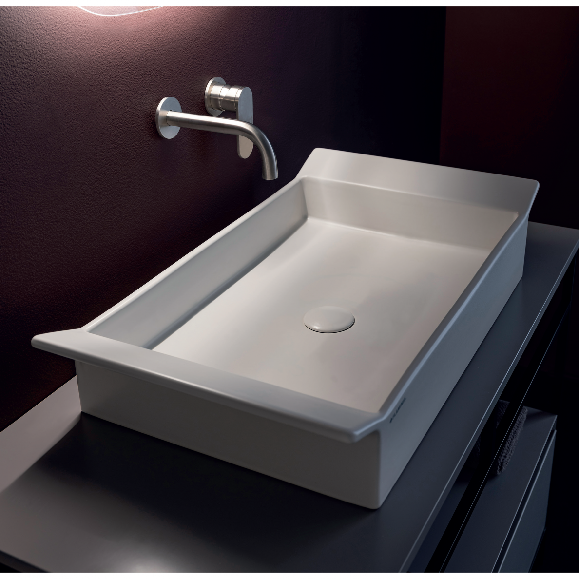 Flaminia Box 725x400mm pastatomas praustuvas, spalvų pasirinkimas Flaminia Box 725x400mm pastatomas praustuvas, spalvų pasirinkimas