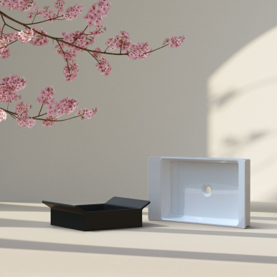 Flaminia Box 525x400mm pastatomas praustuvas, spalvų pasirinkimas 3 Flaminia Box 525x400mm pastatomas praustuvas, spalvų pasirinkimas 3