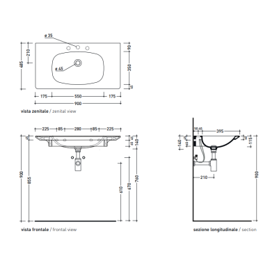 Flaminia Nudaflat 900x485xH140 pakabinamas praustuvas, spalvų pasirinkimas 5 Flaminia Nudaflat 900x485xH140 pakabinamas praustuvas, spalvų pasirinkimas 5