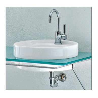 Flaminia Twin Set 425x425xH80 įleidžiamas praustuvas, baltas blizgus 2 Flaminia Twin Set 425x425xH80 įleidžiamas praustuvas, baltas blizgus 2