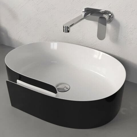 Flaminia Roll 560x420xH170 pastatomas praustuvas, spalvų pasirinkimas Flaminia Roll 560x420xH170 pastatomas praustuvas, spalvų pasirinkimas