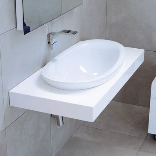 Flaminia Io 600x504xH275 įleidžiamas praustuvas, spalvų pasirinkimas 1