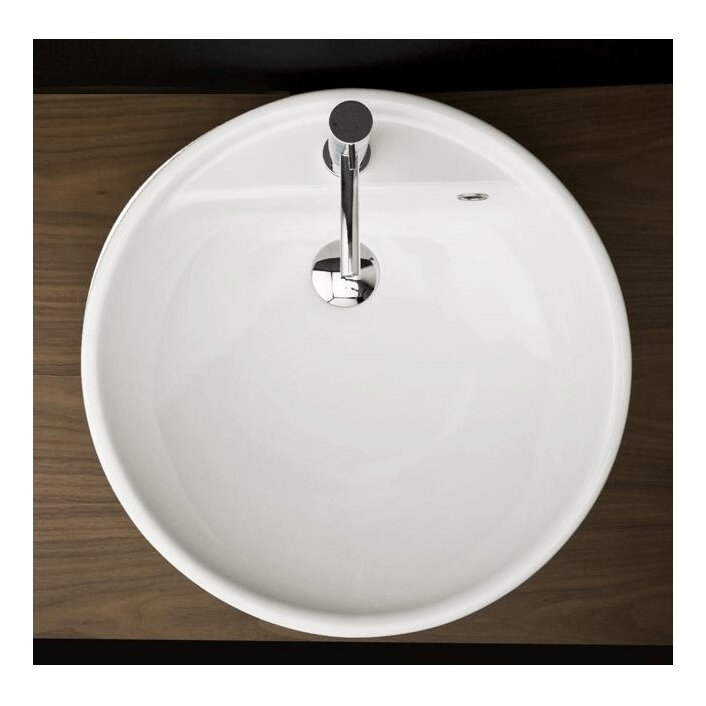 Flaminia Twin Set 425x425xH80 įleidžiamas praustuvas, baltas blizgus 1 Flaminia Twin Set 425x425xH80 įleidžiamas praustuvas, baltas blizgus 1