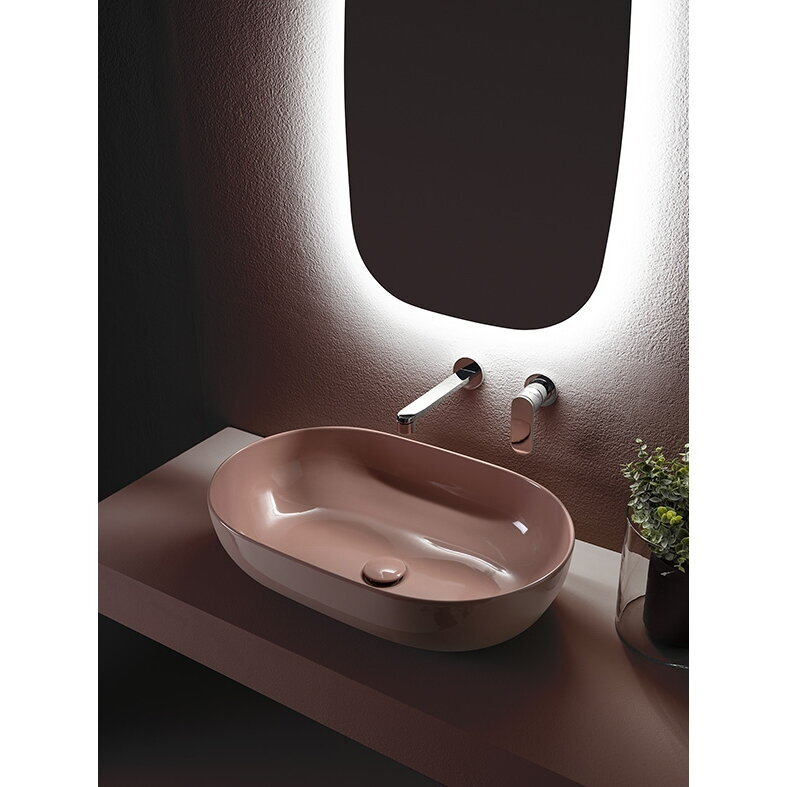 Flaminia App 62x40 pastatomas ant stalviršio praustuvas, spalvų pasirinkimas 1 Flaminia App 62x40 pastatomas ant stalviršio praustuvas, spalvų pasirinkimas 1