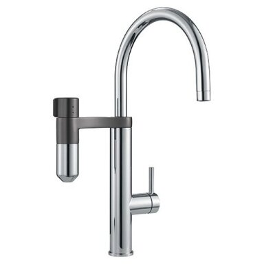 Franke Vital Capsule Filter J-spout maišytuvas plautuvei, juoda/nerūdijančio plieno atspalvis Franke Vital Capsule Filter J-spout maišytuvas plautuvei, juoda/nerūdijančio plieno atspalvis