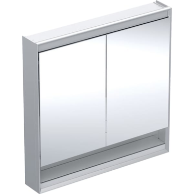 Geberit ONE veidrodinė spintelė su niša ir ComfortLight, su dvejomis durelėmis, virštinkinio montavimo, 90x90cm
