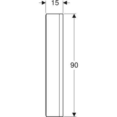 Geberit ONE veidrodinė spintelė su niša ir ComfortLight, su vienomis durelėmis, virštinkinio montavimo, 90 cm aukščio