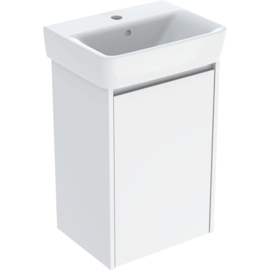 Geberit Selnova Square praustuvo mažoms patalpoms rinkinys su spintele, vienerių durų, 45cm, pasirenkama spalva Geberit Selnova Square praustuvo mažoms patalpoms rinkinys su spintele, vienerių durų, 45cm, pasirenkama spalva