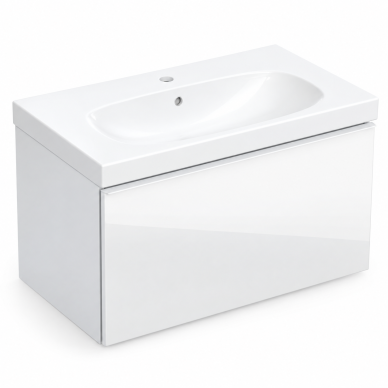 Geberit Acanto spintelė su praustuvu 75cm plotis, pasirenkama spalva Geberit Acanto spintelė su praustuvu 75cm plotis, pasirenkama spalva