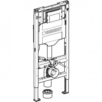 Geberit Duofix potinkinis WC rėmas, Sigma bakelis 1