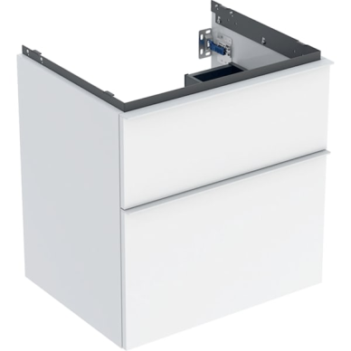 Geberit iCon spintelė praustuvui, su dviem stalčiais, 60cm, pasirenkama spalva,