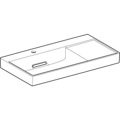 Geberit ONE praustuvas CleanDrain su daiktų laikymo paviršiumi dešinėje 90x48cm 4 Geberit ONE praustuvas CleanDrain su daiktų laikymo paviršiumi dešinėje 90x48cm 4