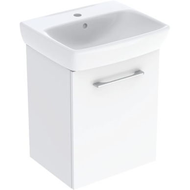 Geberit Selnova Square praustuvo mažiems vonios kambariams rinkinys su spintele, vienerių durų, 50cm, spalvų pasirinkimas