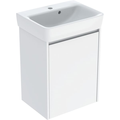 Geberit Selnova Square praustuvo mažoms patalpoms rinkinys su spintele, vienerių durų, 50cm, pasirenkama spalva