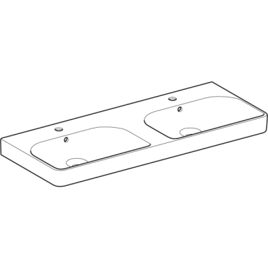Geberit Smyle dvigubas praustuvas, stačiakampio formos 120x48cm 5 Geberit Smyle dvigubas praustuvas, stačiakampio formos 120x48cm 5
